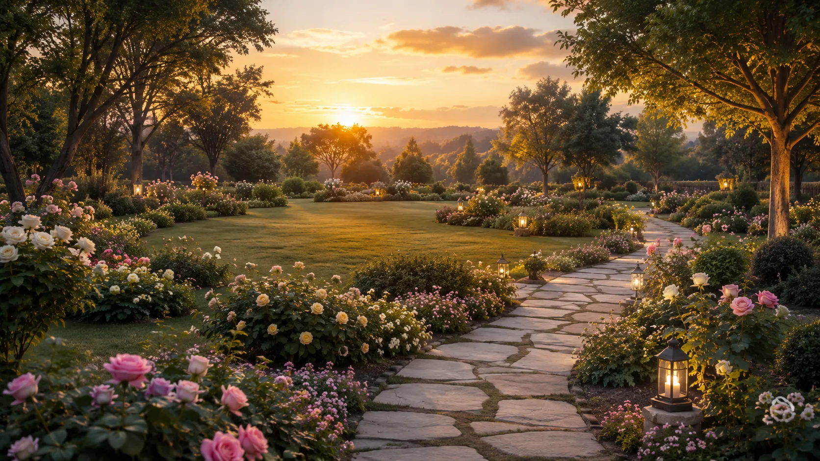 Vue de Jardin de la Roseraie