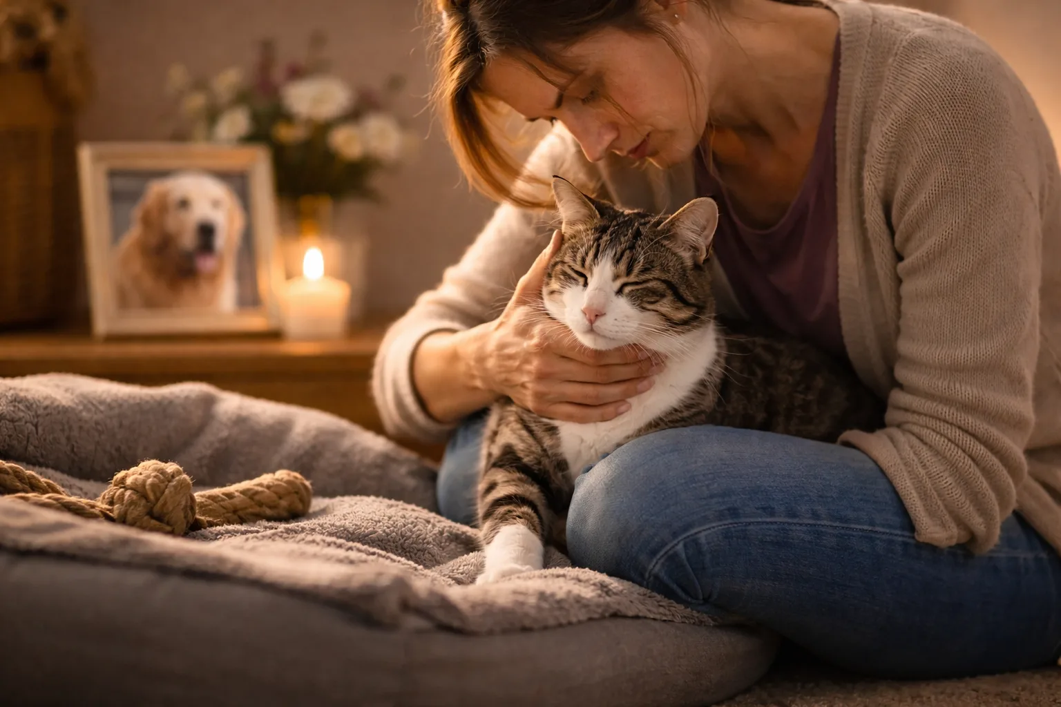 Einem verbliebenen Haustier nach einem Verlust helfen